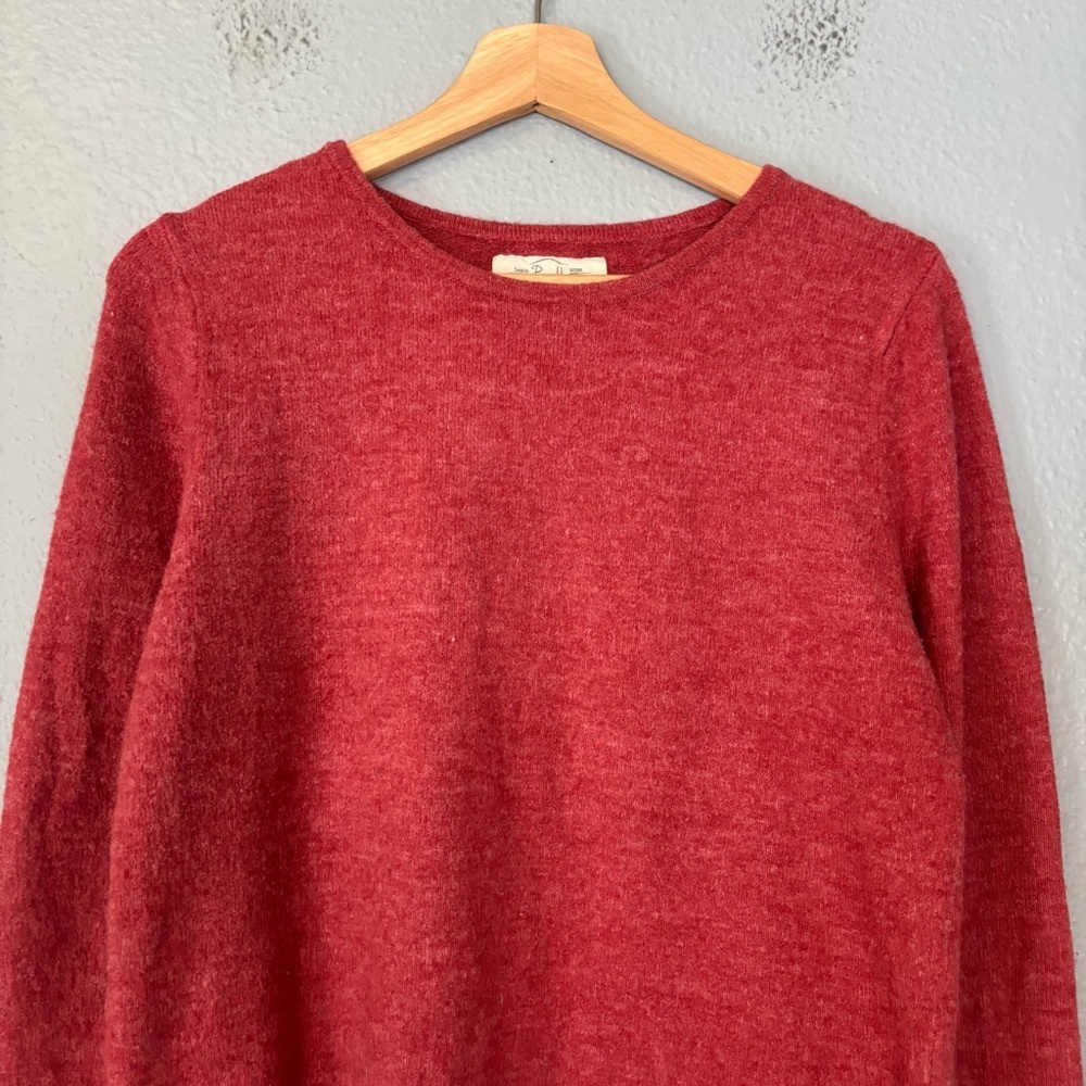 Purnell Women's Wool Blend Red‎ Long Sleeve Crewneck Sweater Small Outdoor Cozy - Picture 4 of 12